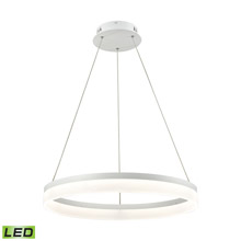 Elk Lighting LC2301-N-30 1-Light Chandelier in Matte White with Acrylic Diffuser - Integrated LED - Medium