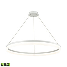 Elk Lighting LC2401-N-30 1-Light Chandelier in Matte White with Acrylic Diffuser - Integrated LED - Large