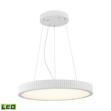 Elk Lighting LC603-10-30 240-Light Chandelier in Matte White with Opal White Glass Diffuser