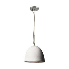 Elk Lighting PS4702-140-15 1-Light Pendant in Chrome with Cement Shade
