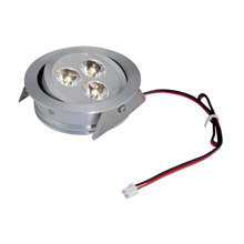 Elk Lighting WLE123C32K-0-98 3-Light Directional Downlight in Brushed Aluminum with Clear Acrylic Diffuser - Integrated LED