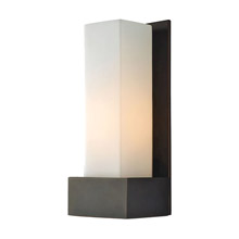 Elk Lighting WS121-10-45 1-Light Sconce in Oil Rubbed Bronze with White Opal Glass
