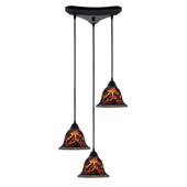 Classic/Traditional Firestorm Multi Pendant Ceiling Fixture - Elk Lighting 10144/3FS