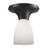 Contemporary Celina Semi-Flush Ceiling Fixture - Elk Lighting 10152/1DR-WH