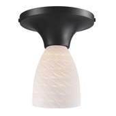 Contemporary Celina Semi-Flush Ceiling Fixture - Elk Lighting 10152/1DR-WS