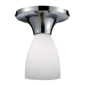 Contemporary Celina Semi-Flush Ceiling Fixture - Elk Lighting 10152/1PC-WH