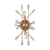 Serendipity 2-Light Wall Lamp in Matte Gold with Clear Bubble Glass - Elk Lighting 11110/2