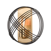 Concentric 1-Light Sconce in Oil Rubbed Bronze with Clear Crystal Beads - Elk Lighting 11190/1