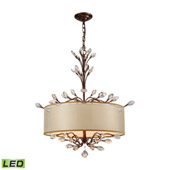 Crystal Asbury 4 Light Led Chandelier In Spanish Bronze - Elk Lighting 16292/4-LED
