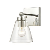 East Point 1-Light Vanity Light in Polished Chrome with Clear Glass - Elk Lighting 18343/1