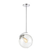 Collective 1-Light Mini Pendant in Polished Chrome with Clear Glass - Elk Lighting 32361/1