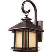 Craftsman/Mission Blackwell Outdoor Wall Mount Lantern - Elk Lighting 42100/1