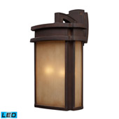 Sedona 2 Light Outdoor Led Wall Sconce In Clay Bronze - Elk Lighting 42142/2-LED