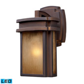 Sedona 1 Light Outdoor Led Wall Sconce In Clay Bronze - Elk Lighting 42146/1-LED