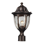 Traditional Glendale Outdoor Post Light - Elk Lighting 45005/1