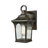 Loringdale 1-Light Outdoor Wall Lantern in Hazelnut Bronze - Small - Elk Lighting 45045/1
