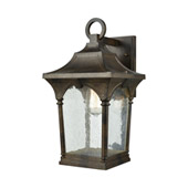 Loringdale 1-Light Outdoor Wall Lantern in Hazelnut Bronze - Large - Elk Lighting 45046/1