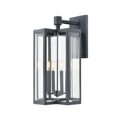 Bianca 4-Light Sconce in Aged Zinc with Clear - Elk Lighting 45169/4