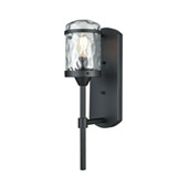 Torch 1-Light Outdoor Wall Lamp in Charcoal Black - Elk Lighting 45400/1