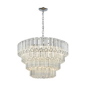 Carrington 7-Light Chandelier in Polished Chrome with Clear Glass - Elk Lighting 46313/7