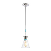 Modley 1-Light Mini Pendant in Polished Chrome with Clear Glass - Elk Lighting 46473/1