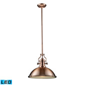 Chadwick 1 Light Led Pendant In Antique Copper - Elk Lighting 66148-1-LED