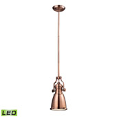 Chadwick 1 Light Led Pendant In Antique Copper - Elk Lighting 66149-1-LED