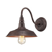 Urban Lodge 1 Light Sconce In Weathered Bronze - Elk Lighting 66945/1