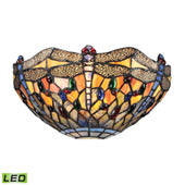 Dragonfly 1 Light Led Wall Sconce In Dark Bronze - Elk Lighting 72077-1-LED