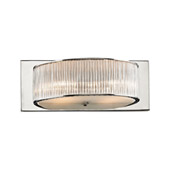 Braxton 2-Light Vanity Sconce in Chrome with Clear Crystal Rod Diffusers - Elk Lighting BV361-0-15