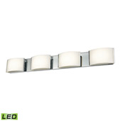 Pandora 4-Light Vanity Sconce in Chrome with Opal Glass - Integrated LED - Elk Lighting BVL914-10-15