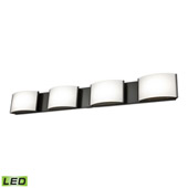 Pandora 4-Light Vanity Sconce in Oiled Bronze with Opal Glass - Integrated LED - Elk Lighting BVL914-10-45