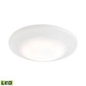 Plandome 1-Light Recessed Light in Clean White with Glass Diffuser - Elk Lighting MLE1200-5-30