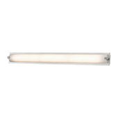 Piper 1-Light Vanity Sconce in Chrome with Frosted Glass - Medium - Elk Lighting WS4525-5-15