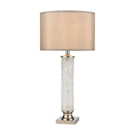 ELK Home D4070 April Table Lamp in Clear and Polished Nickel