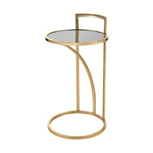 ELK Home 351-10772 Kingsroad Accent Table in Gold and Black - Round