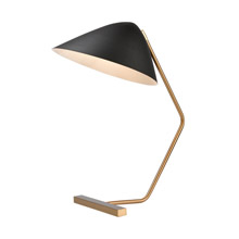 ELK Home D4263 Vance Table Lamp in Brass and Black