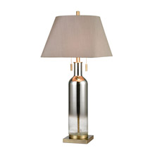 ELK Home D4280 Scribe 2-Light Table Lamp in Chrome and Seeded Glass