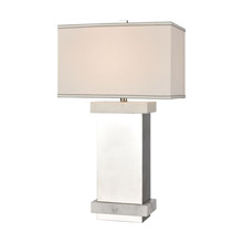 ELK Home D4288 Keystone Table Lamp in Silver and White - Tall