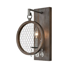ELK Home D4328 Renaissance Invention 1-Light Wall Sconce in Aged Wood and Wire