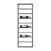 Wavertree Hanging Wine Rack in Black - Horizontal - ELK Home 3187-014
