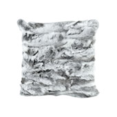 Heavy Petting Genuine Rabbit Fur Accent Pillow in Natural Brown - ELK Home 5227-011