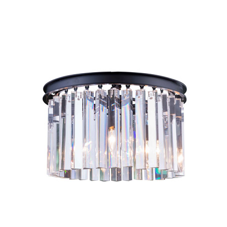 Elegant Lighting 1208F16MB/RC Crystal Sydney Flush Mount Ceiling Light Fixture - (Clear)