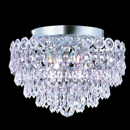 Elegant Lighting 1902F12C/EC Crystal Century Flush Mount Ceiling Light Fixture - (Clear)