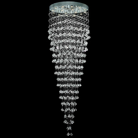 Elegant Lighting 2006G32C/EC Crystal Galaxy Tall Chandelier - (Clear)