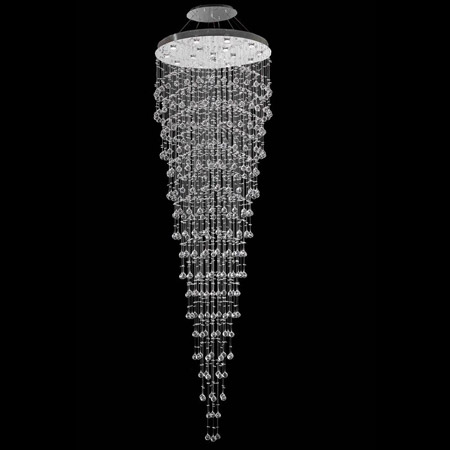 Elegant Lighting 2006G36C/EC Crystal Galaxy Tall Chandelier - (Clear)