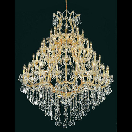 Elegant Lighting 2800G46G/EC Crystal Maria Theresa Chandelier - (Clear)