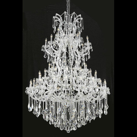 Elegant Lighting 2800G54C/EC Crystal Maria Theresa Large Chandelier - (Clear)