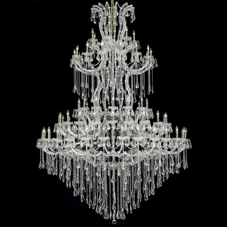 Elegant Lighting 2801G72C/RC Crystal Maria Theresa Large Chandelier - (Clear)