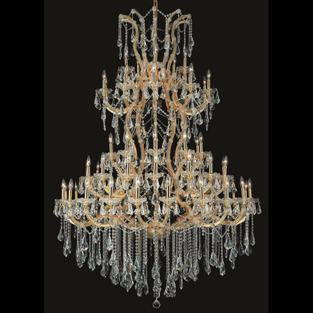 Elegant Lighting 2801G96G/RC Crystal Maria Theresa Large Chandelier - (Clear)